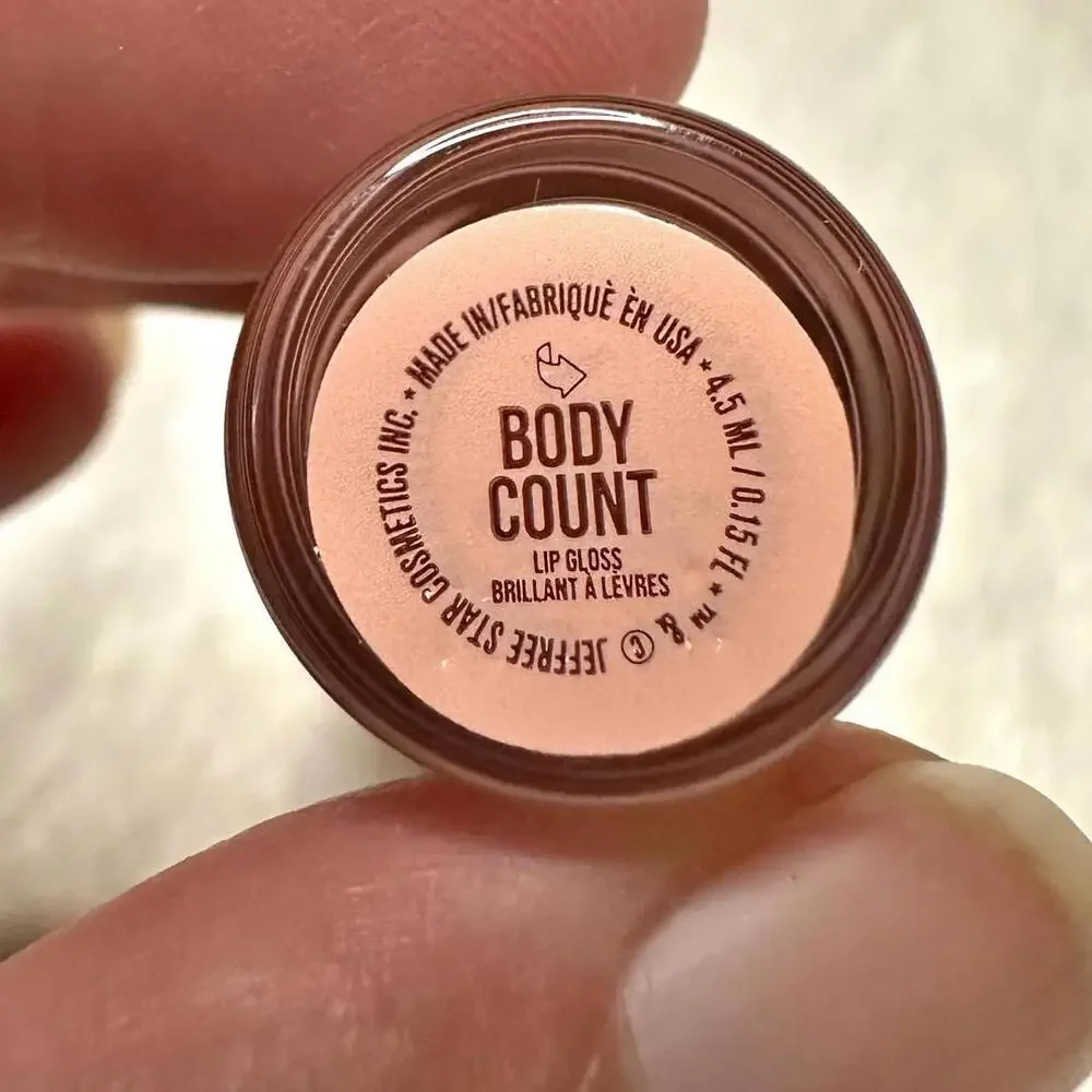 NIB Jeffree Star Body Count The Gloss Lip Gloss Full Size 4.5ml